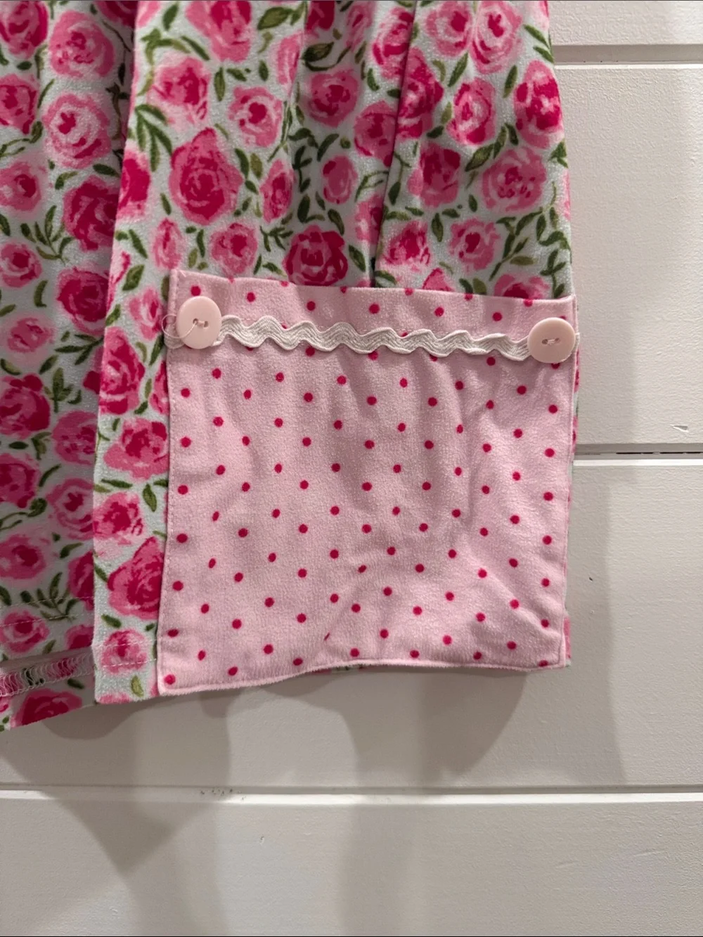 Pink Floral Pajama Set